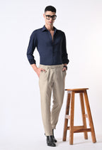 WRINKLE FREE SHIRT - NAVY BLUE