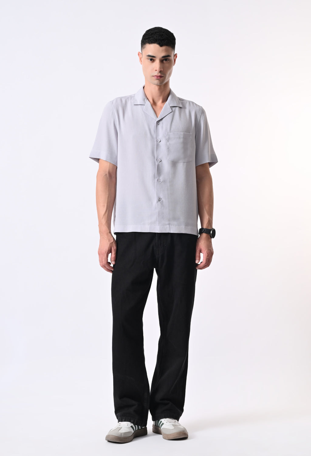 BOX FIT SHIRT - GREY