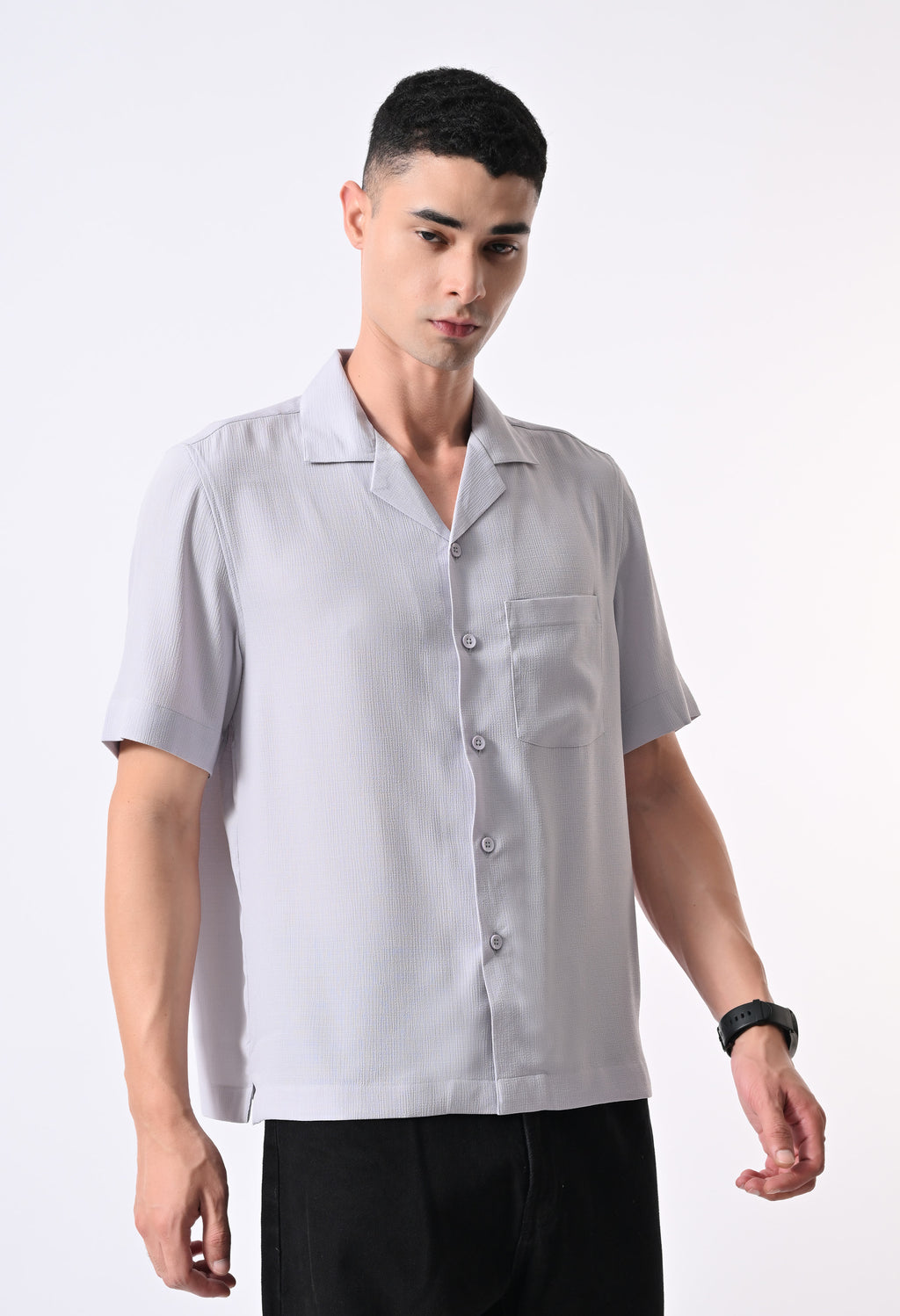 BOX FIT SHIRT - GREY