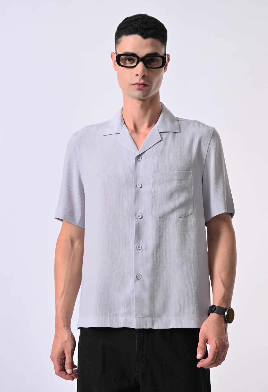 BOX FIT SHIRT - GREY