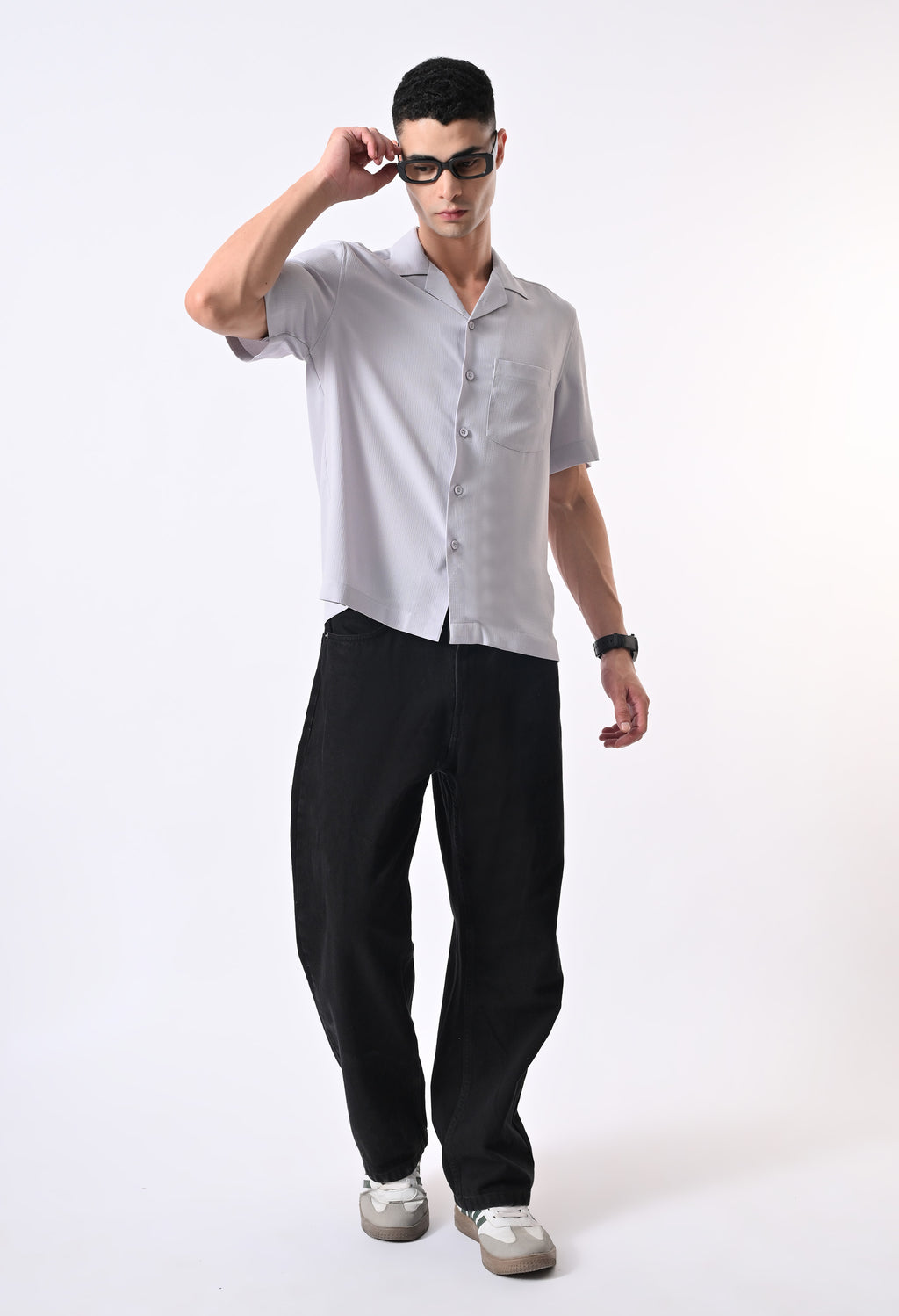 BOX FIT SHIRT - GREY